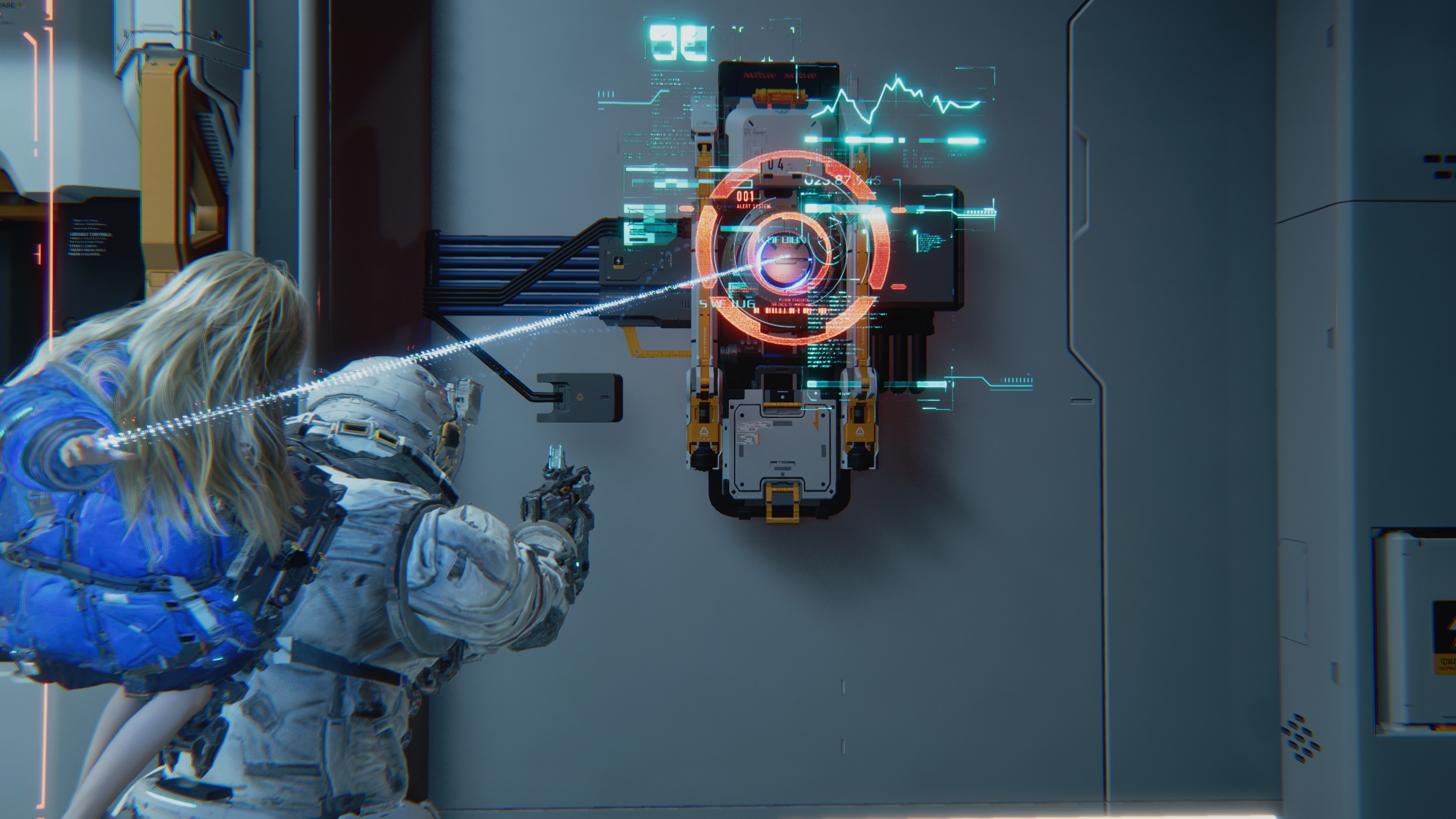 Pragmata - Interface et système de hacking