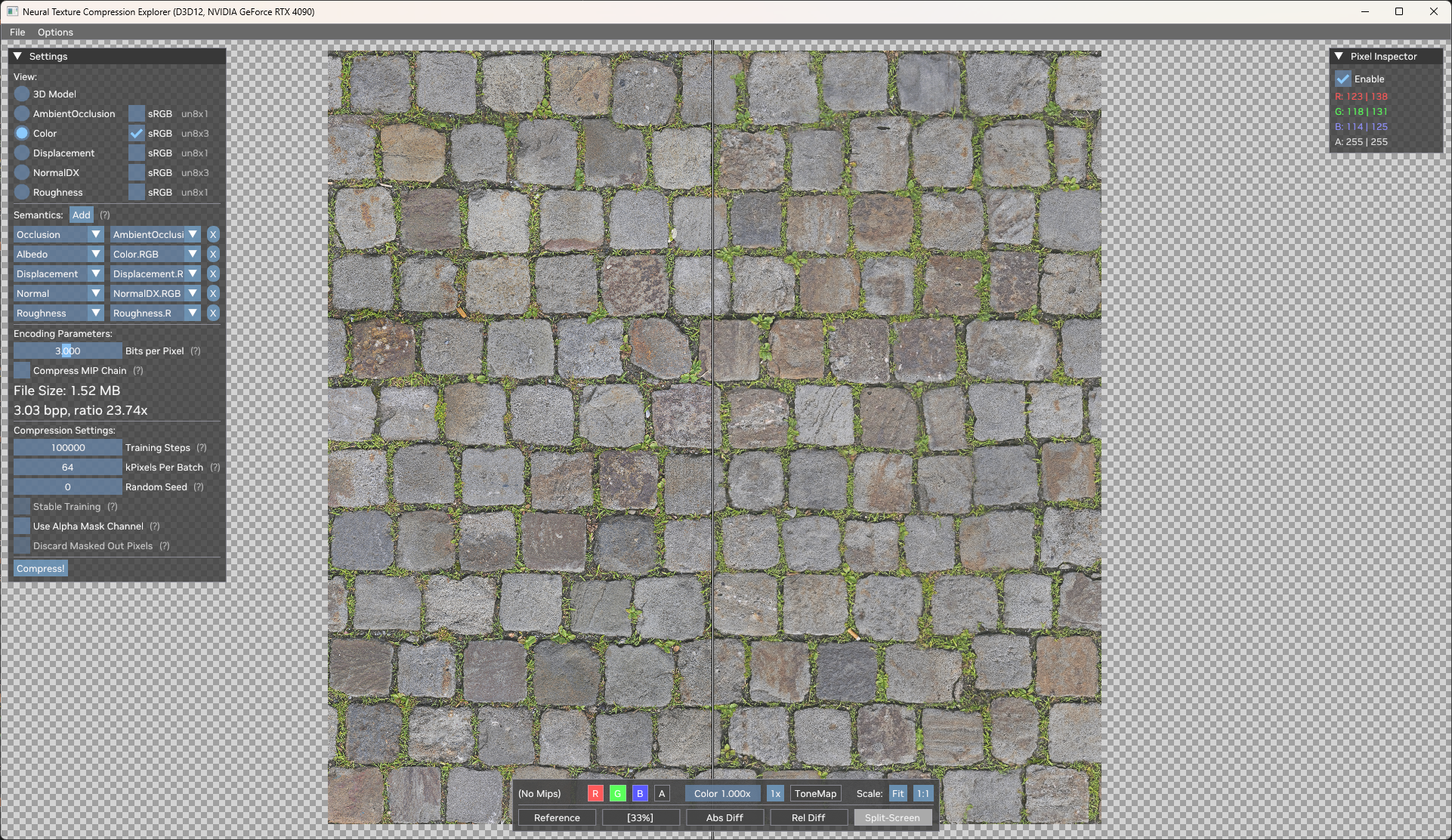NTC Explorer - Outil de visualisation des textures compressées