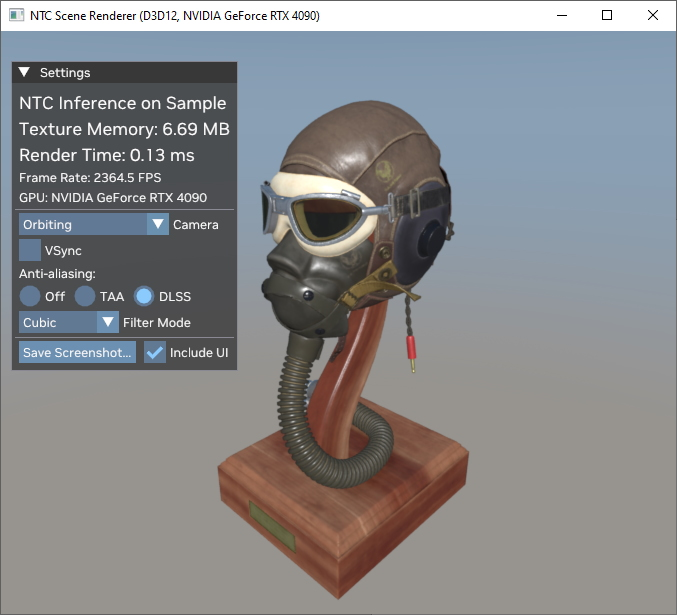 NTC Renderer - Visualisation de modèles GLTF avec NTC