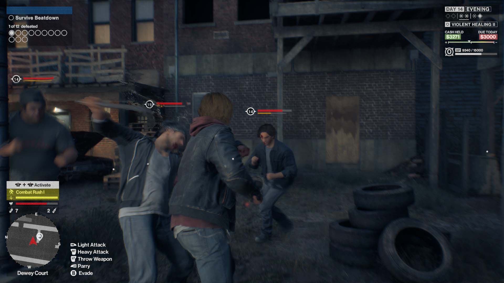 Survivre à une bagarre à plusieurs ennemis