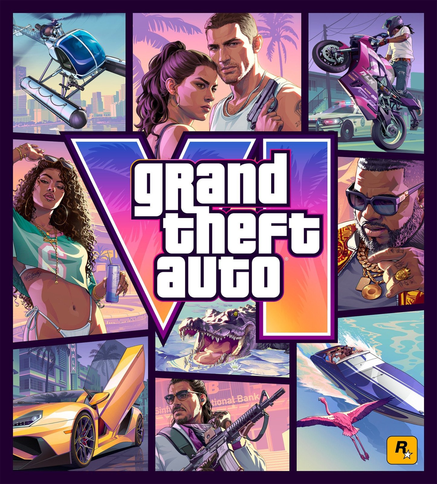 Jaquette officielle de Grand Theft Auto VI